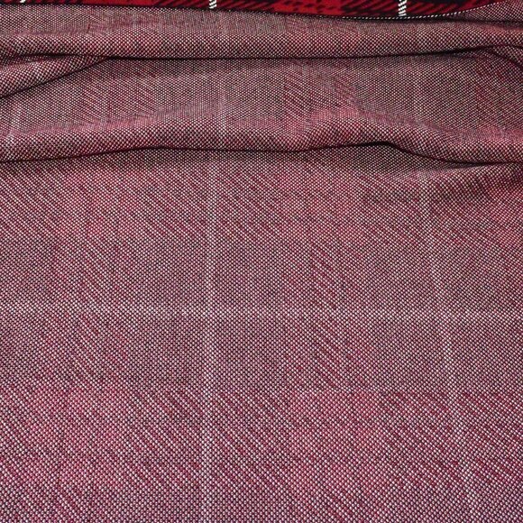 Anne Klein Poncho Pullover Red And Black Plaid Sweater Cape Shawl Size L - Picture 10 of 13